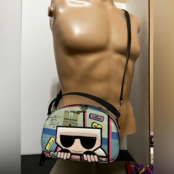 Karl Langerfeld Cross body bag with removalable strap - Picture 6 of 7